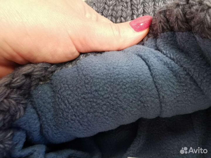 Зимний комплект шапка шарф шерсть