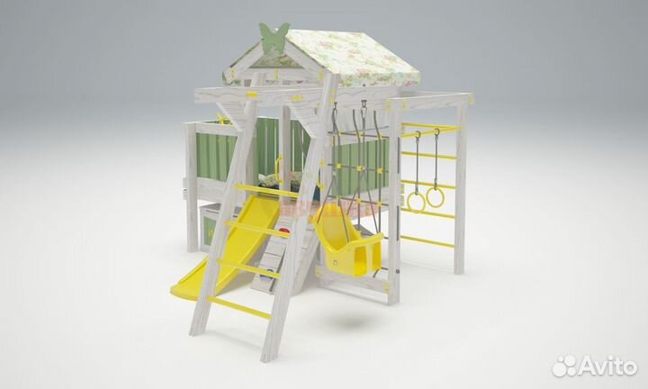 Игровой комплекс Савушка Baby 2 оливковый