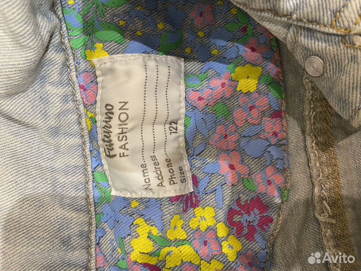 Джинсовая куртка для девочки 122