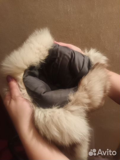 Шапка мех песец