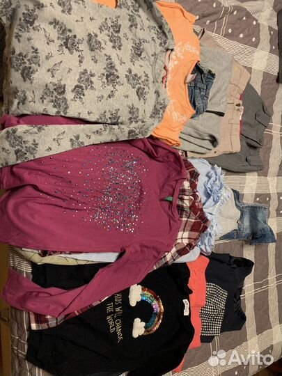 Пакет вещей для девочки, размер 140, 16 предметов