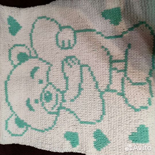 Плед детский плюшевый