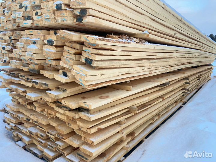 Доска обрезная 25х100