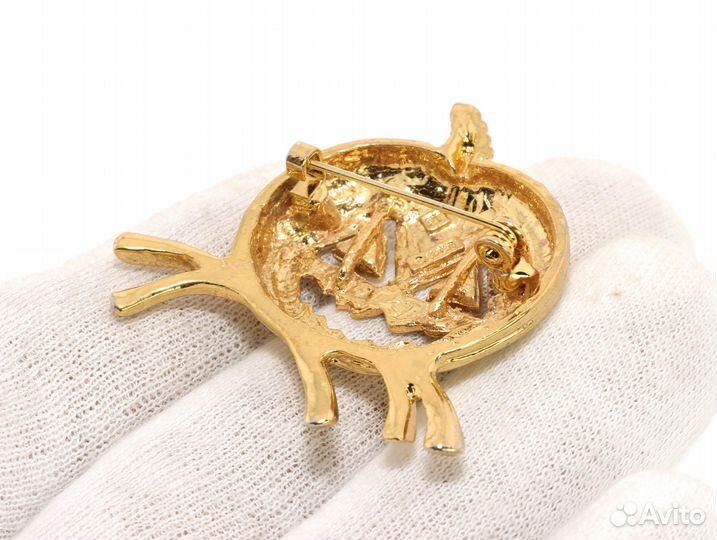 Avon Брошь с Фонарём Тыквой США Винтаж