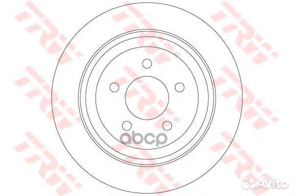 DF6341 Диск тормозной jeep cherokee 10- задний