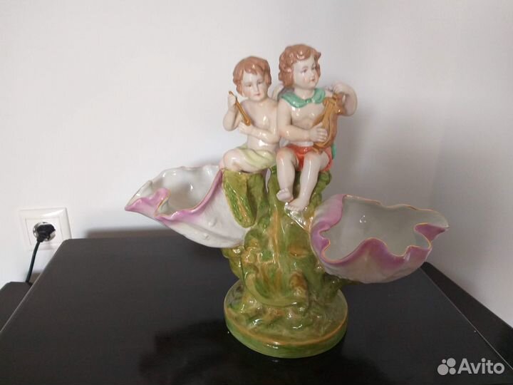 Ваза фарфоровая Дрезден конец 19 Начало 20 в