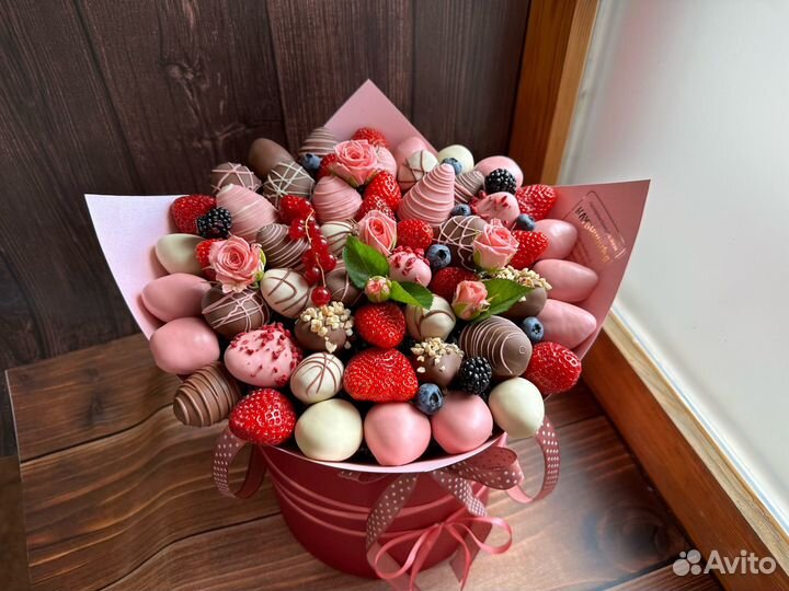 Букет из клубники в шоколаде