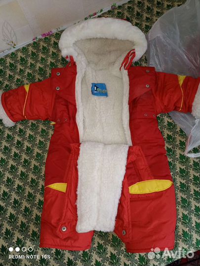 Зимний комбинезон для новорожденных 62