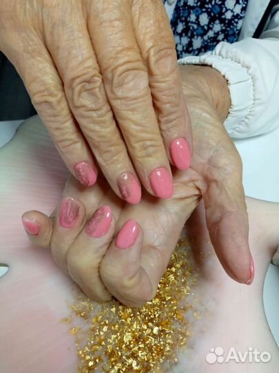 Маникюр наращивание гель лак модель