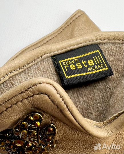 Перчатки новые женские кожаные Restelli оригинал