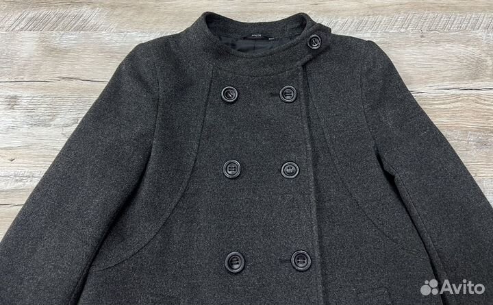 Avalon женское серое шерстяное пальто