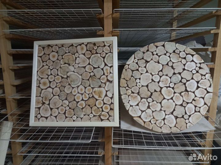 Панно из можжевельника