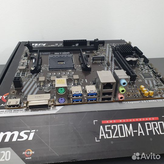 Материнская плата MSI A520M-A PRO (AM4, mATX)