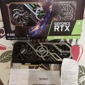 Видеокарта Palit GeForce RTX 3070 Ti на гарантии