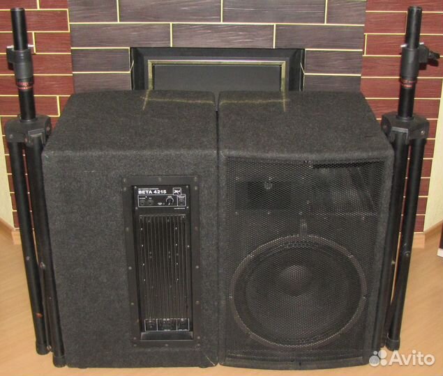 Колонки активные Park 1200W 2шт Pro-4215 Штативы