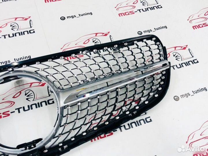 Решетка Mercedes GLC-Coupe c253 Diamond Silver П/к