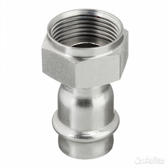 Соединитель Valtec (VTi.908.I.001805) 18 мм х 3/4 вр(г) нержавеющая сталь с накидной гайкой