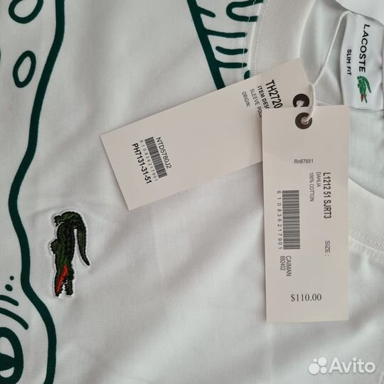 Футболка lacoste. Unisex. Oversize. Оригинал