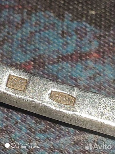 Набор лопатка для торта и ложка серебро СССР