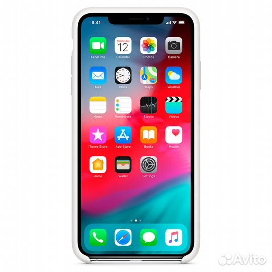 Силиконовый Чехол Для iPhone Xs Max, Белый