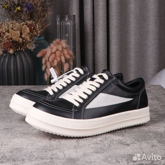 Кеды Rick Owens x Vans Leather Black