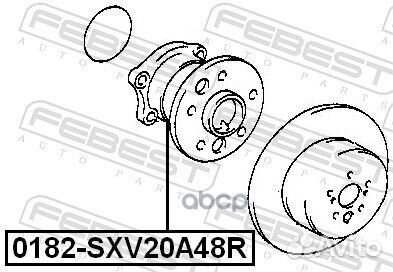 Ступица 0182-SXV20A48R 0182-SXV20A48R Febest