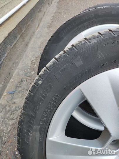 R15 Pirelli Cinturato P1 185/60, PCD 5x100 DIA 57.1