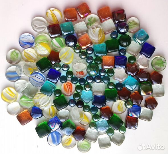 Декоративные стеклянные камешки
