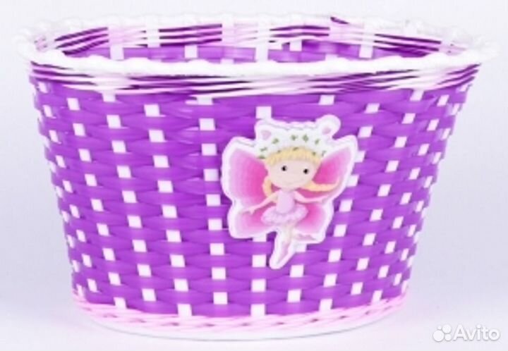 Корзинка детская на руль для вел-да, фиолетовая, 2