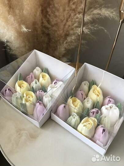 Зефирные букеты на заказ, коробка зефира