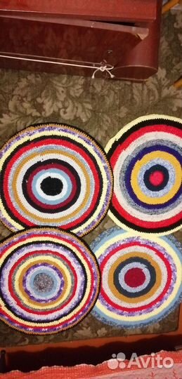 Кружки вязаные. Ручная работа. Диаметр 65-70см