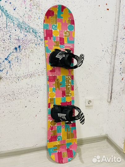 Сноуборд Burton Chicklet 130 + крепы Burton