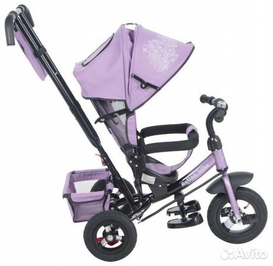 Велосипед с ручкой, надувные колеса