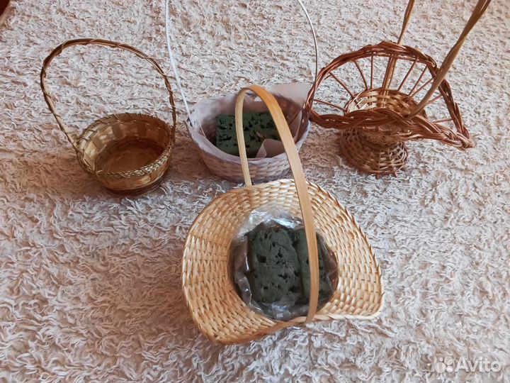 Плетеные корзинки+губка