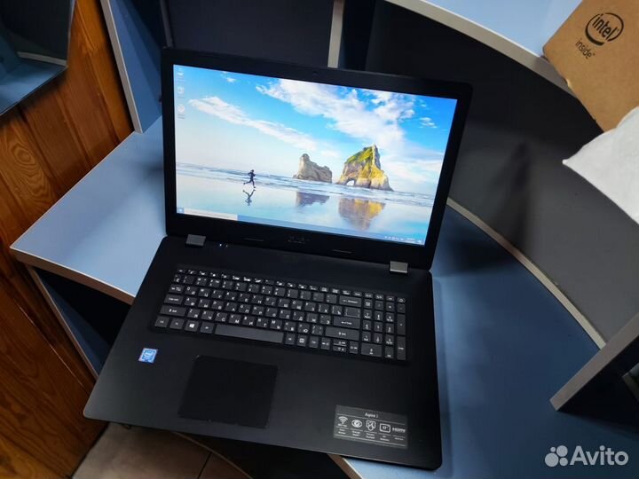 Новый ноутбук Acer intel/DDR4/Nwme/17.3/IPS /SSD