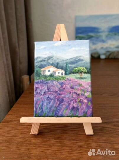 Картина маслом на холсте Лаванда Пейзаж