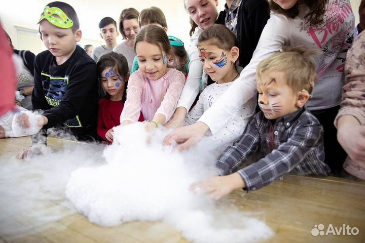 Химическое шоу Крио Научное Мороженное