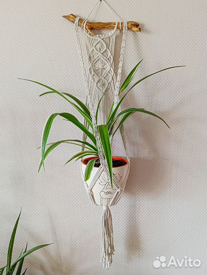 Кашпо подвесное макраме для цветов - 8 вариантов