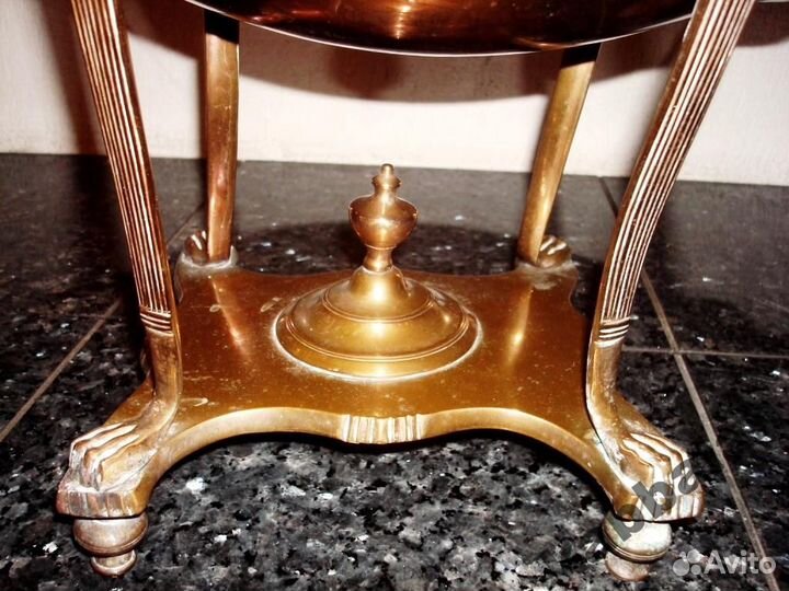 Самовар медно-латунный бочка, гиревой, редчайший