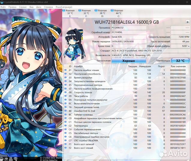 Жесткий диск Westerd Digital DC HC550 - 16Tb
