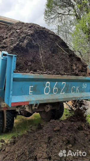 Торфогрунт универсальный, Чернозем, навоз, песок