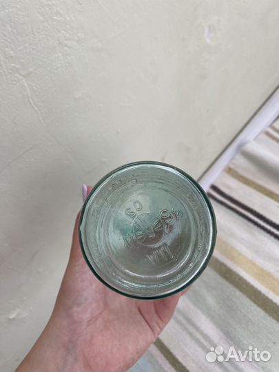 Бутылка стеклянная ретро для кефира СССР