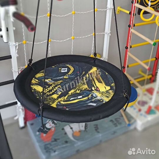 Детские качели гнездо на дачу