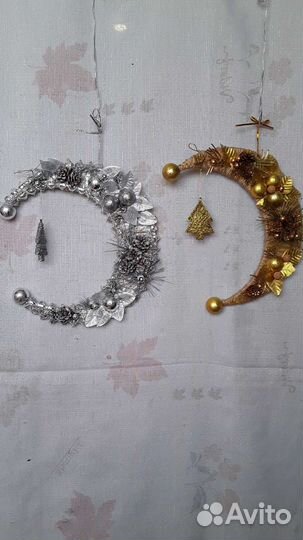 Рождественские композиции и венки. Ручная работа