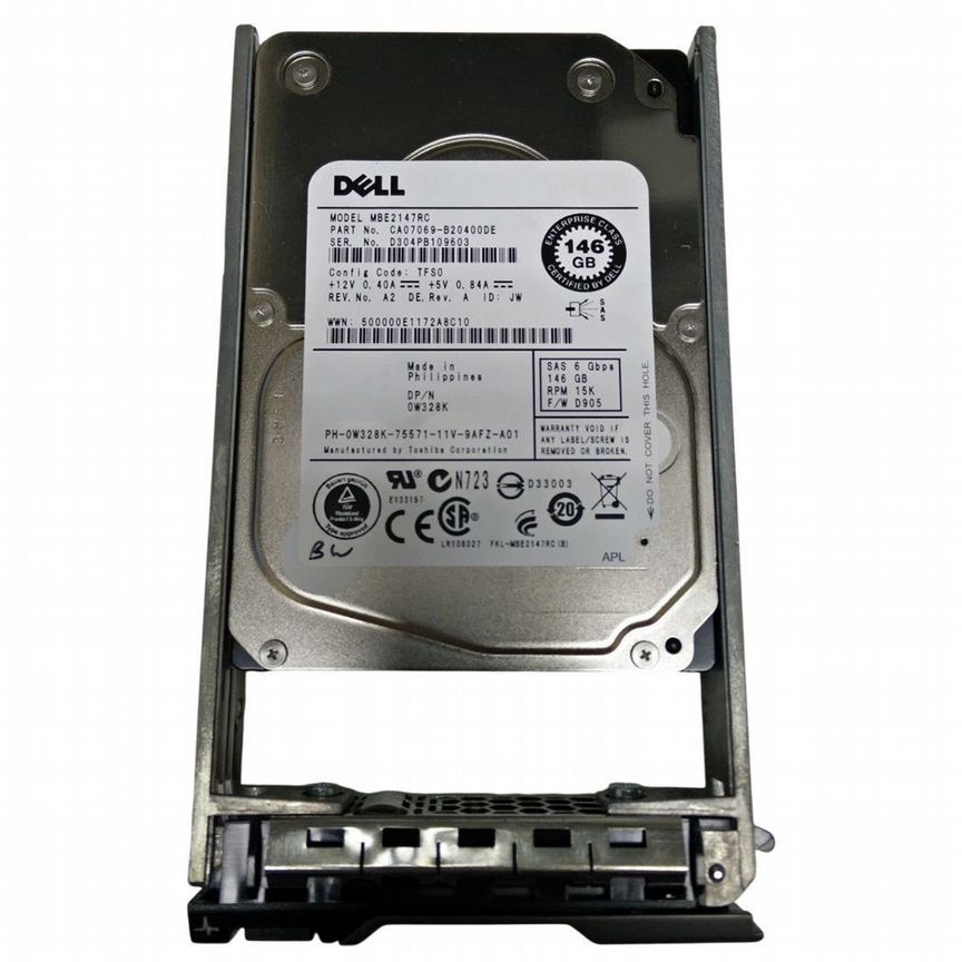 [W328K] Жесткий Диск Dell 61xpf 146gb Sas 2,5 W328k