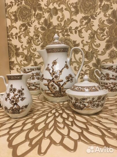 Сервиз кофейный. Богемия, Чехословакия. Винтаж