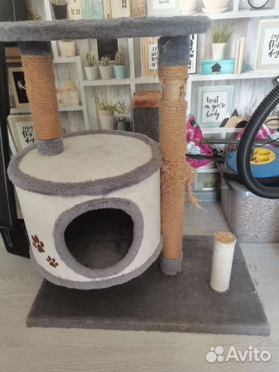 Когтеточка домик для кошки бу