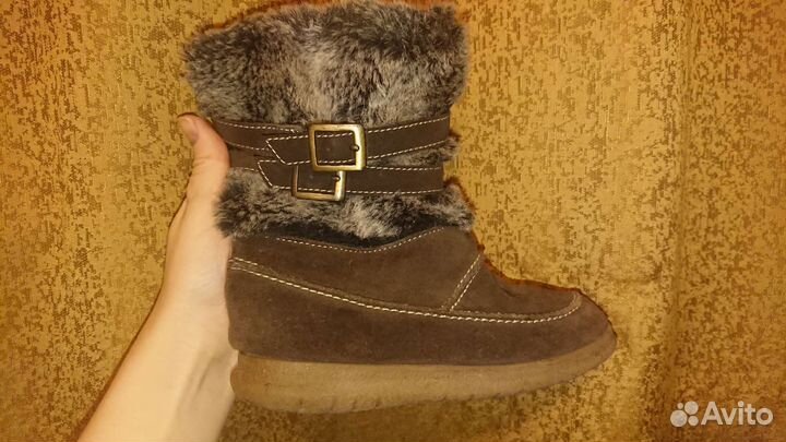 Детские замшевые сапожки