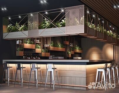 Стойка для кофейни, барная стойка для выпечки