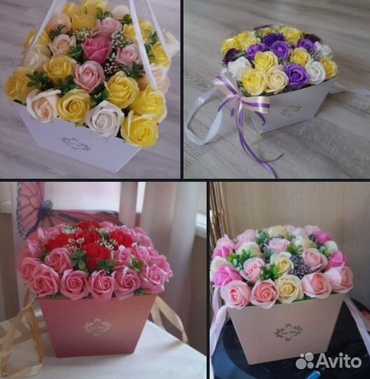 Подарок букет из мыла